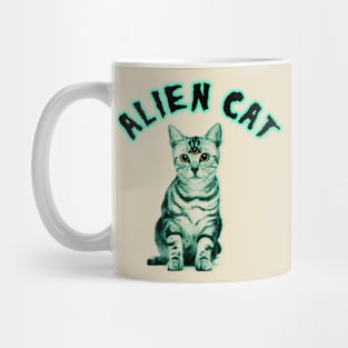 alien cat Mug